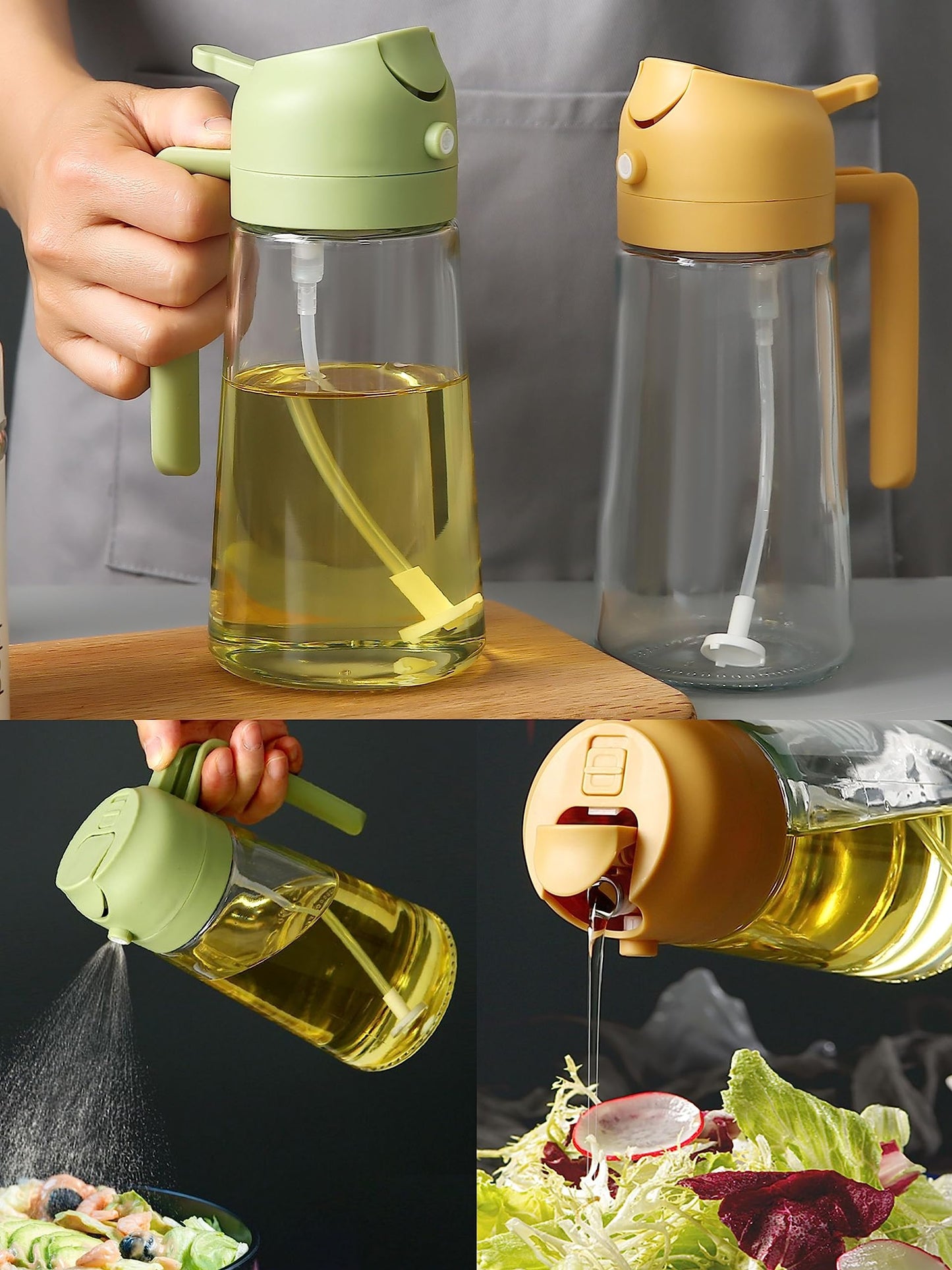 HOT SALE2 in 1 Glass Oil Sprayer & Dispenser(Buy 2 Get 10% OFF)