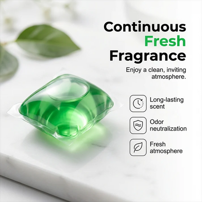 Bio-Enzyme Drain Pods — Neutralizes odors at the source. Instant freshness, zero harsh chemicals.