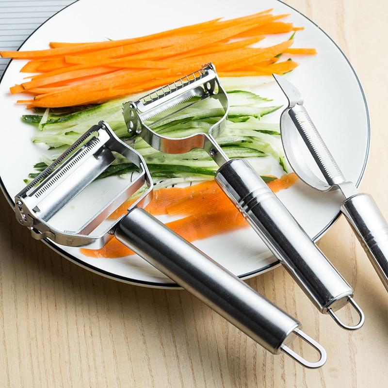 Comfortable Handle Multi-Function Ultra Sharp Stainless Steel Vegetable Peeler