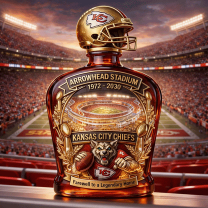 Chiefs ARROWHEAD STADIUM Farewell Commemorative Whisky Bottle