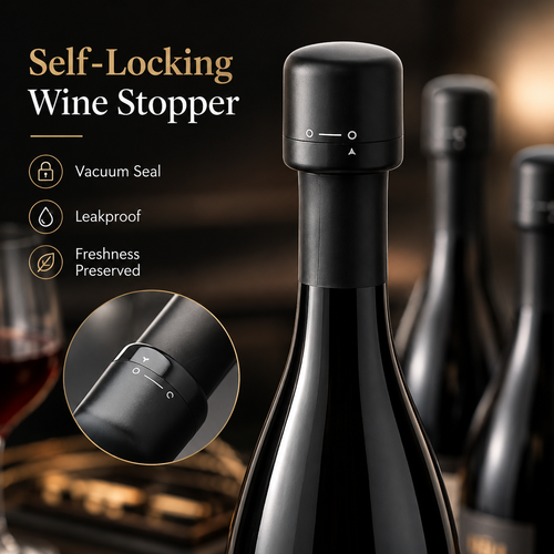 Vacuum Wine Stopper – Keep Wine & Champagne Fresh Longer