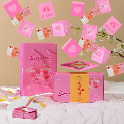 Rebond enveloppe rouge boîte-cadeau résistant à l’usure et Durable jouets cadeaux créatifs anniversaire Surprise boîte de saut matériau épais nouvel an