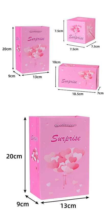 Rebond enveloppe rouge boîte-cadeau résistant à l’usure et Durable jouets cadeaux créatifs anniversaire Surprise boîte de saut matériau épais nouvel an