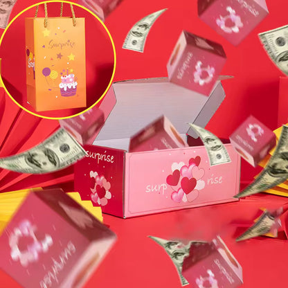 Rebond enveloppe rouge boîte-cadeau résistant à l’usure et Durable jouets cadeaux créatifs anniversaire Surprise boîte de saut matériau épais nouvel an