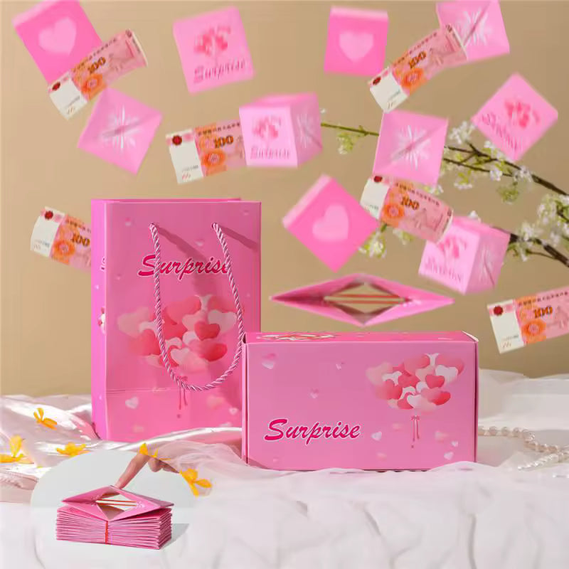 Rebond enveloppe rouge boîte-cadeau résistant à l’usure et Durable jouets cadeaux créatifs anniversaire Surprise boîte de saut matériau épais nouvel an