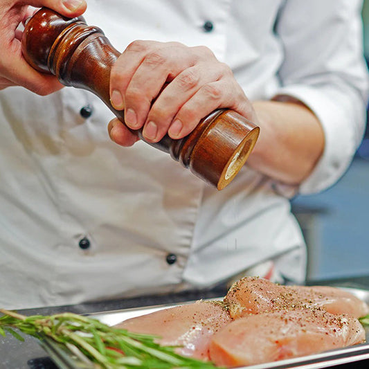 Salt and Pepper Mills Pepper Mill with Strong Adjustable Grinder