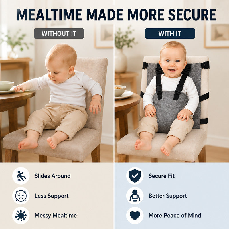Baby Chair Harness Strap – 5-Point Safety & Travel-Ready Design