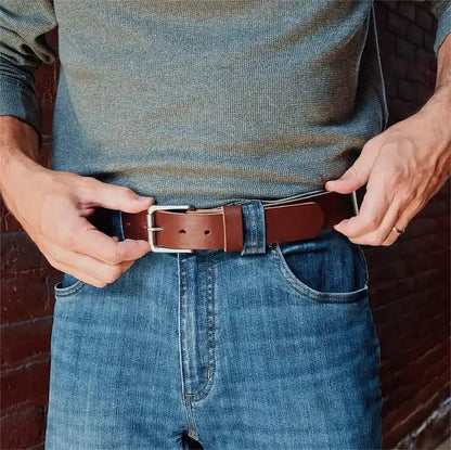 🔥100% Handmade Full-grain Buffalo Leather Belt (𝐉𝐚𝐤𝐞 𝐖𝐢𝐥𝐬𝐨𝐧 𝐇𝐚𝐧𝐝𝐦𝐚𝐝𝐞®) - BUY 2 FREE SHIPPING