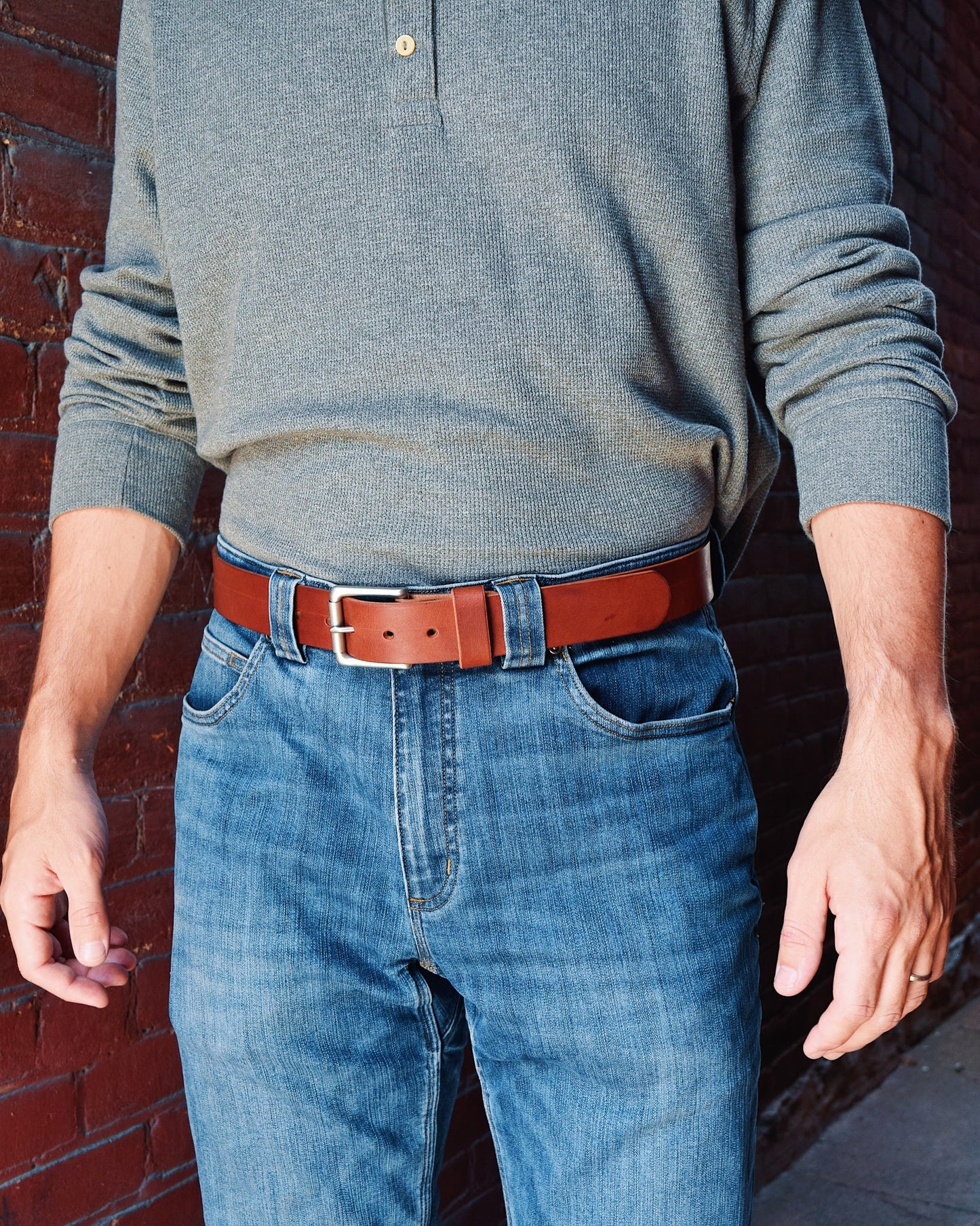 🔥100% Handmade Full-grain Buffalo Leather Belt (𝐉𝐚𝐤𝐞 𝐖𝐢𝐥𝐬𝐨𝐧 𝐇𝐚𝐧𝐝𝐦𝐚𝐝𝐞®) - BUY 2 FREE SHIPPING