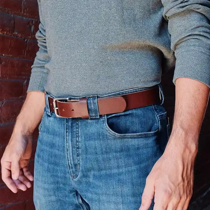 🔥100% Handmade Full-grain Buffalo Leather Belt (𝐉𝐚𝐤𝐞 𝐖𝐢𝐥𝐬𝐨𝐧 𝐇𝐚𝐧𝐝𝐦𝐚𝐝𝐞®) - BUY 2 FREE SHIPPING