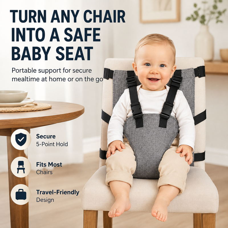 Baby Chair Harness Strap – 5-Point Safety & Travel-Ready Design