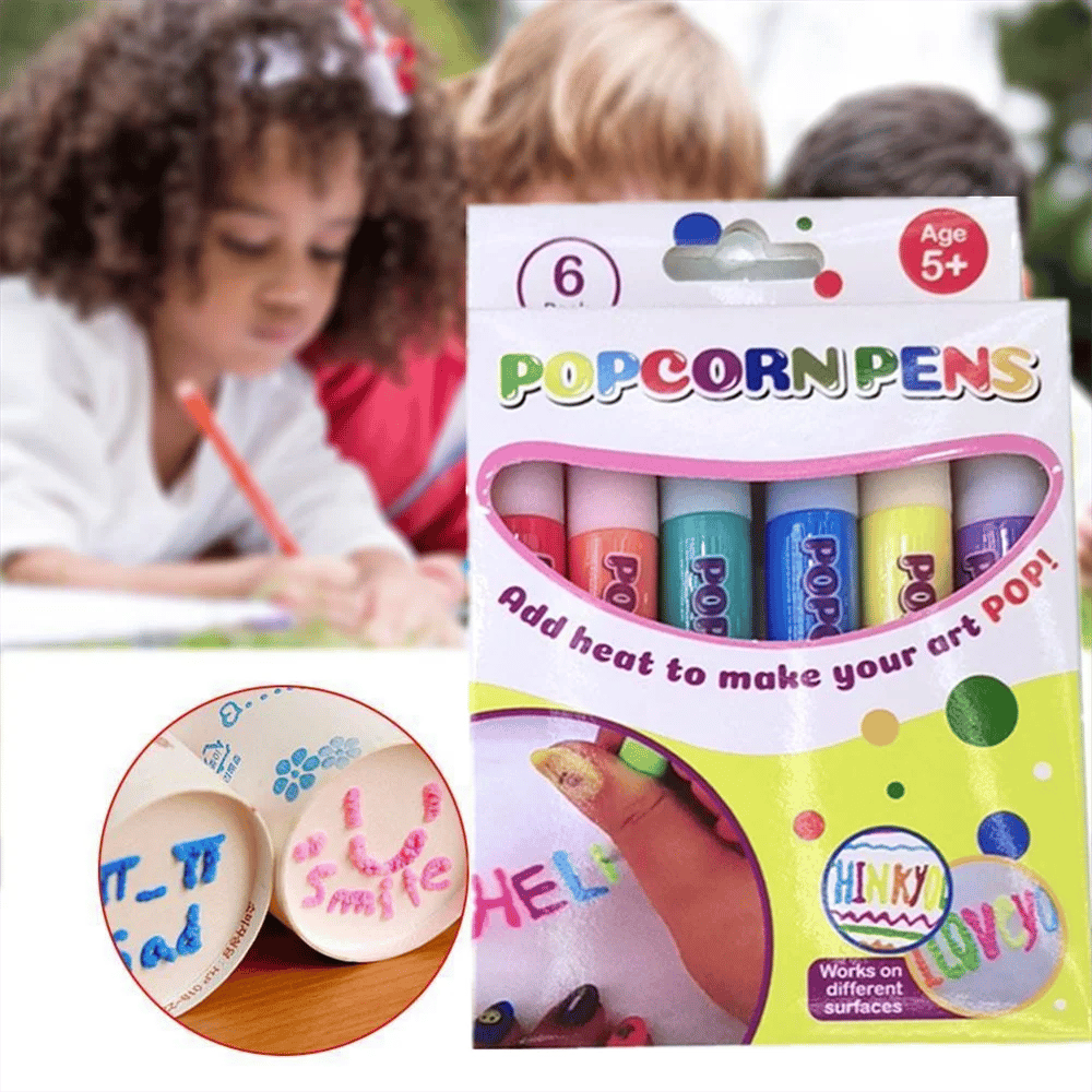 Magic 3D Puffy Paint Pens – Draw, Heat & Watch It Pop!
