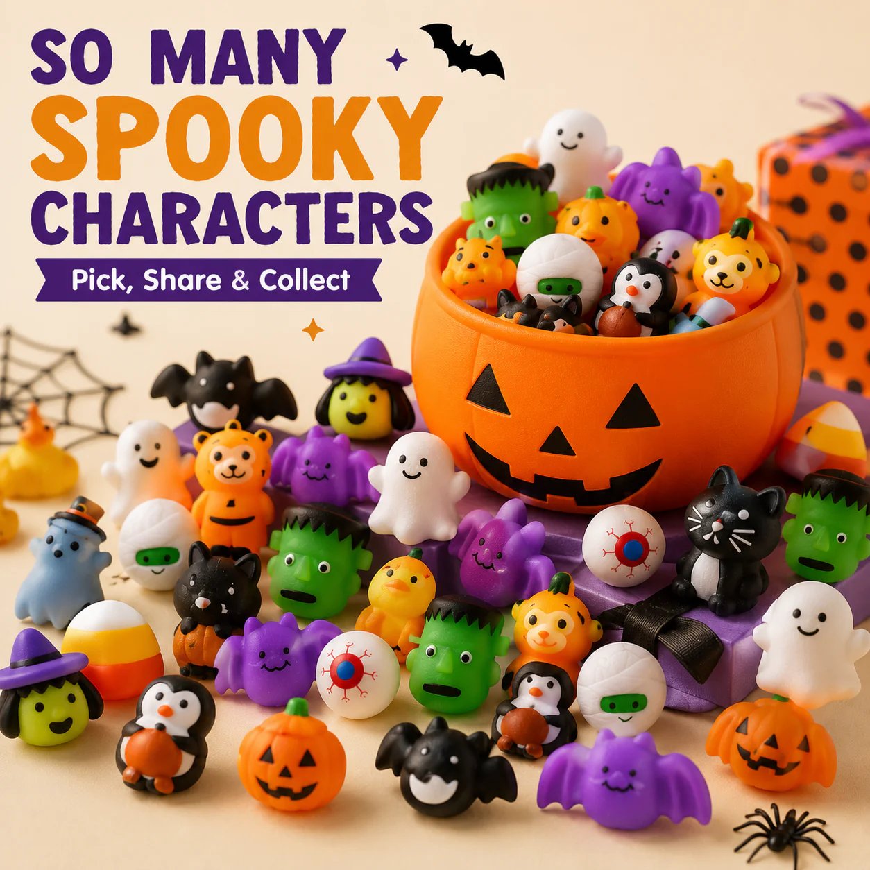 🔥Last Day 50% OFF - 🎃30PCS Halloween Mochi Squishy Toys
