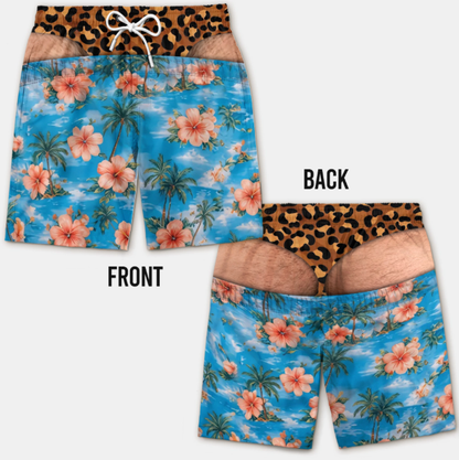 Custom Funny Patriotic Men Swim Trunks