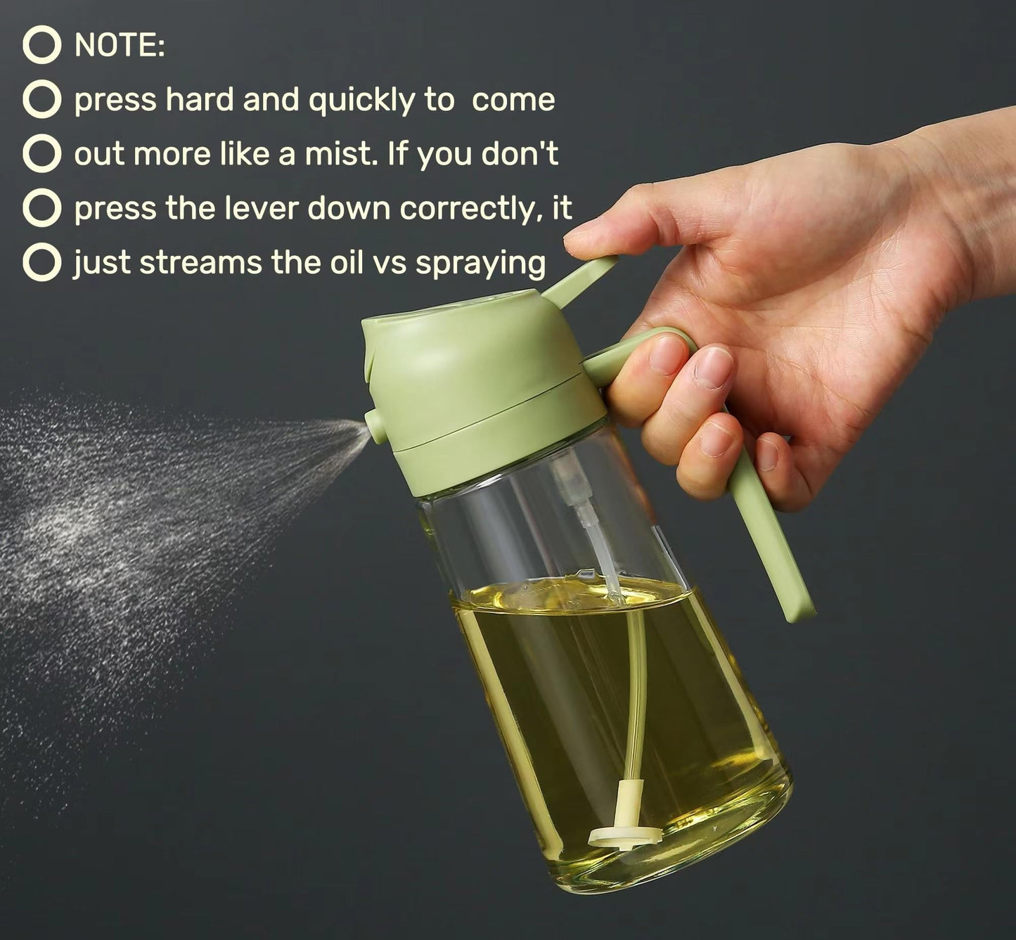 HOT SALE2 in 1 Glass Oil Sprayer & Dispenser(Buy 2 Get 10% OFF)