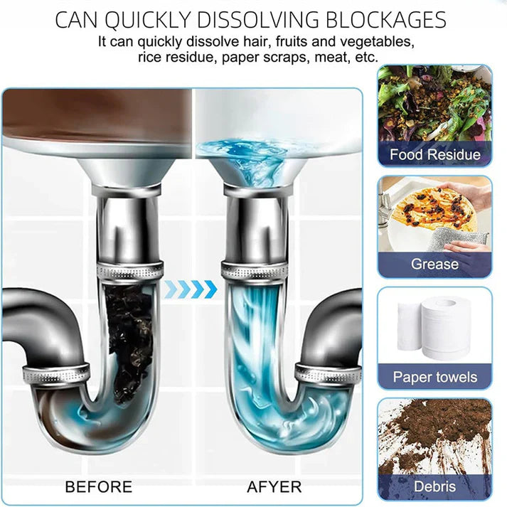 Multi-usage puissant nettoyant Drain-Clearing