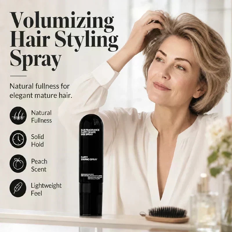 ⏳💧LIMITED-TIME 50% OFF! ⏰Peach-Scented Volumizing & Setting Spray – Lightweight, Bouncy Hair & Long-Lasting Hold ✨