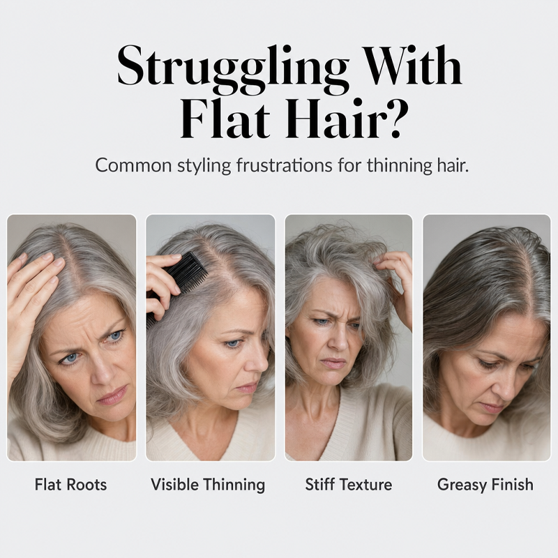 ⏳💧LIMITED-TIME 50% OFF! ⏰Peach-Scented Volumizing & Setting Spray – Lightweight, Bouncy Hair & Long-Lasting Hold ✨